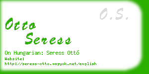 otto seress business card